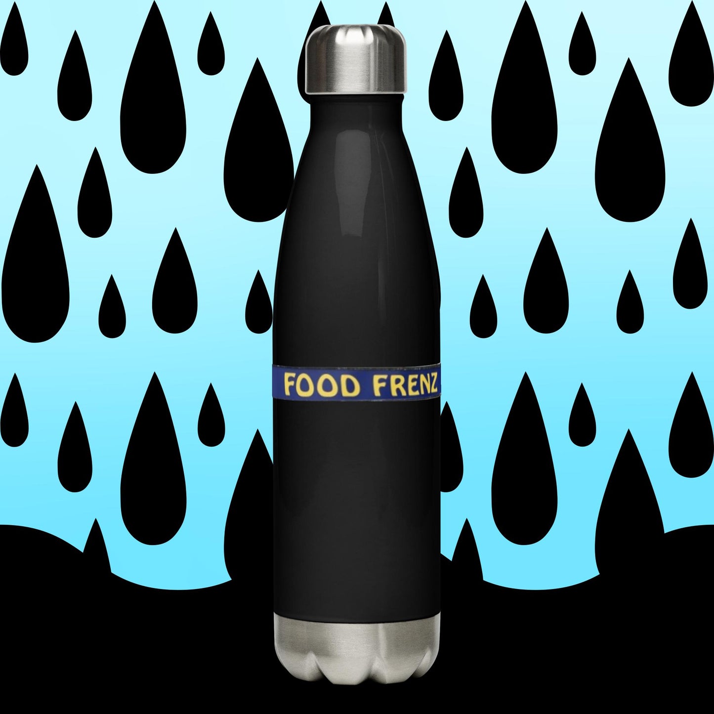 Food Frenzz Stainless steel water bottle